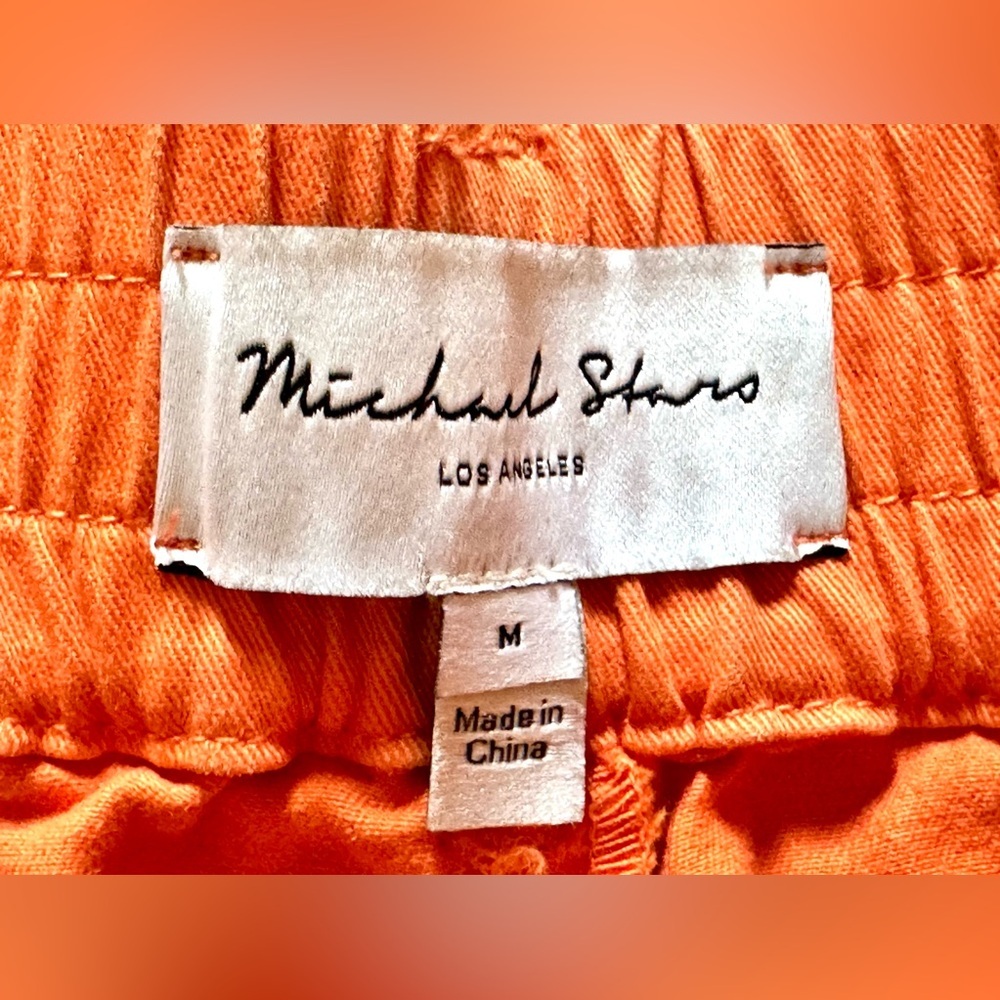MICHAEL STARS EUC SZ M Women's Orange Cotton Shorts - Picture 5 of 7